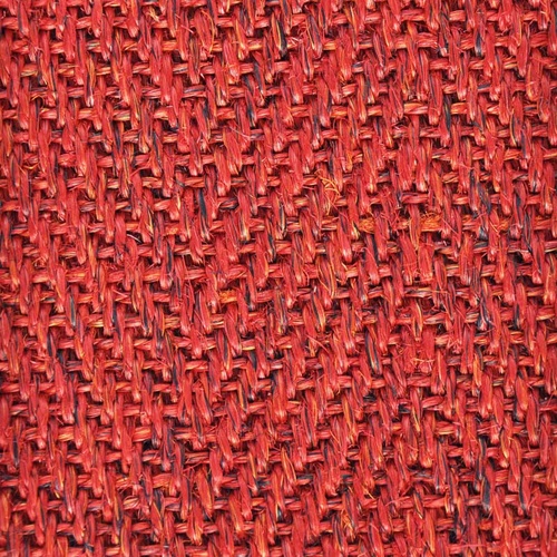 Heltäckningsmatta Sisal Havanna Röd - Fast bredd 400 cm